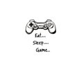 thumbnail image 3 of Adhesivos de pared Eat Sleep Game Cartoon Controller (PVC, 57 x 43 cm), 3 of 4