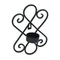 thumbnail image 4 of Hanging Wall Candleholder, Candleholder Iron Black Portable  For Wedding Baroque, 4 of 8