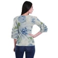 thumbnail image 4 of Moomaya Women Blouses Tops Fashion Printed Flared Sleeve Dress Casual Clothing, 4 of 5