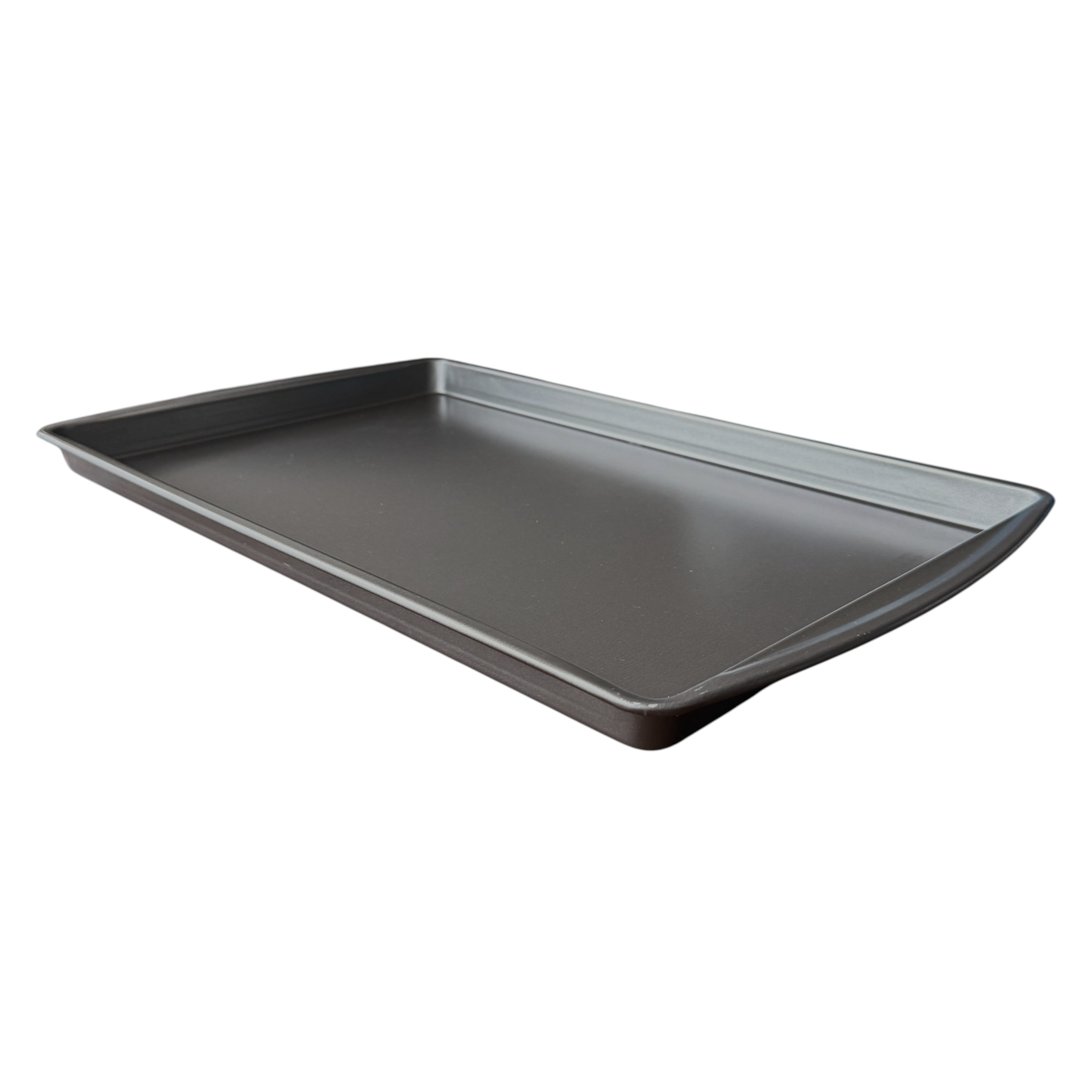 (4 pack) Mainstays Large Nonstick 17" x 11" Rectangle Cookie Sheet Baking Pan, Gray