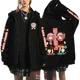 thumbnail image 3 of Sudaderas con capucha con cremallera y estampado para mujer, ropa de calle Harajuku, sudaderas de lana Y2K para mujer, cárdigan de manga larga informal Suelto, 3 of 5