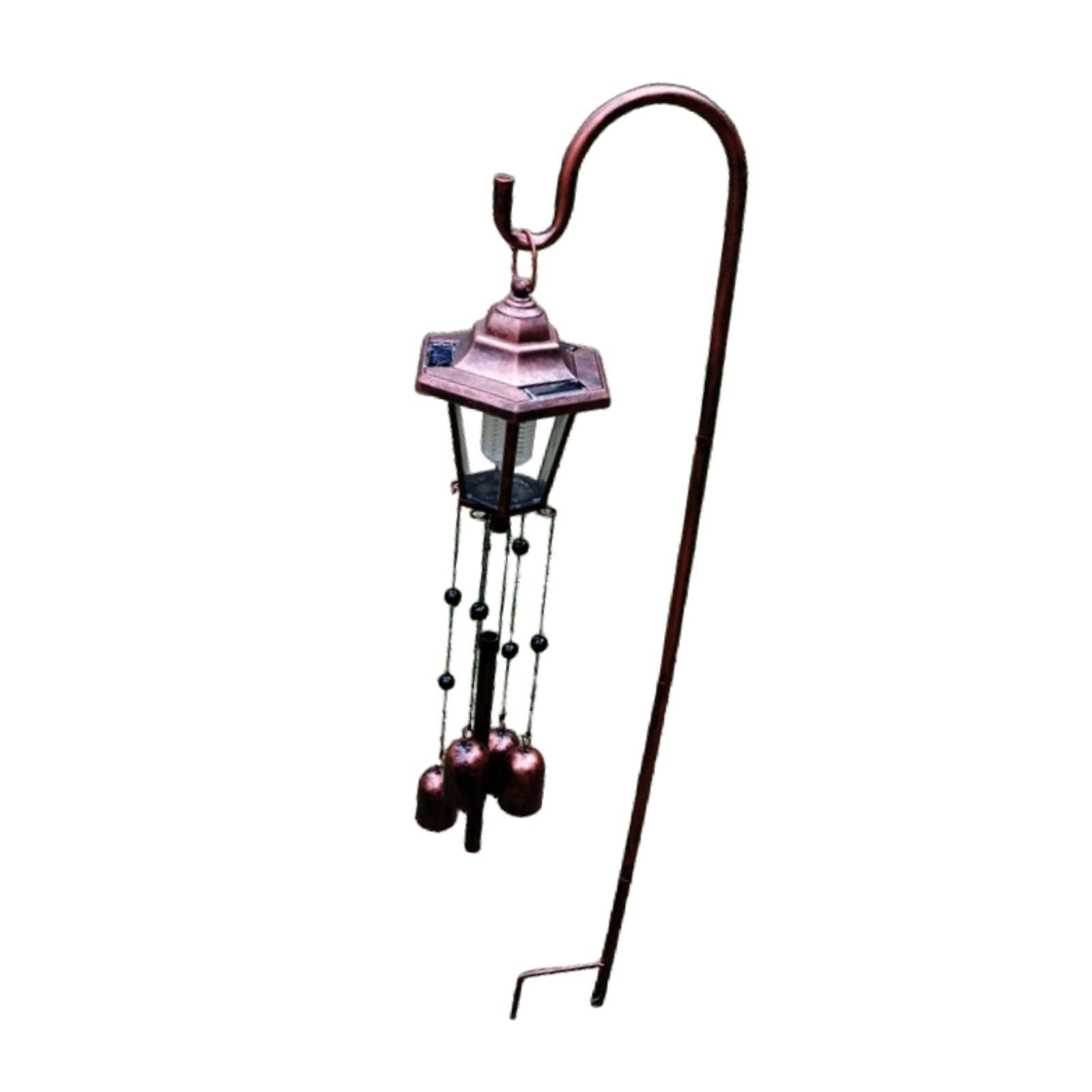 colaxi Solar Wind Chime Light Sturdy Gifts for Women Decorative for Yard Patio Home with Hook