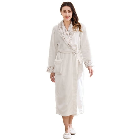 

Richie House Womens Soft Premium Flannel Fleece Bathrobe RHW2884