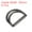 Dark Gray, variant on Double D Ring Buckles, 4pcs 40mm(1.57") Metal Adjustable D Rings, Dark Gray