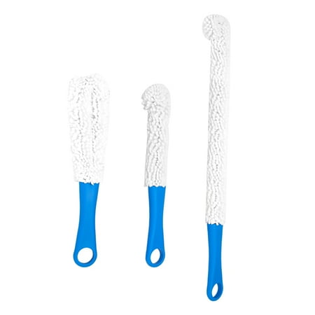 

3 Pieces Decanter Cleaning Brush Flexible Scourer Cleaning Tools for Goblets/Champagne /Glasses Cups