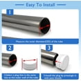 thumbnail image 4 of 4 Pack 3" (76 mm) OD Ribbed Plastic Hole Plugs, Round Ribbed Metal Tubing End Caps, Glide Insert Furniture & Fence Finishing Plugs, Durable & Noise Reduction Plastic Pipe Plug, White White 3" (76, 4 of 8