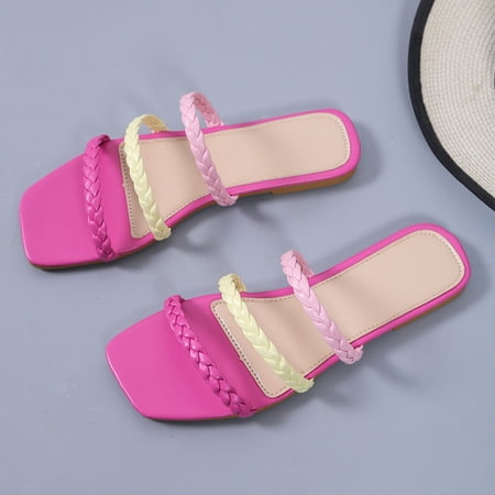 

Gubotare Isotoner Slippers Women Massage Foam Bathroom Slippers Non-Slip Spa Shower Sandal for Mens/Womens Pink