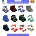 thumbnail image 2 of DC Comics Justice League Baby Socks for Boys 0-6 months, 6-12 Months, and 12-24 Months, 12-Pack, 2 of 6