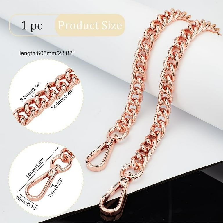 Rose gold purse strap best sale