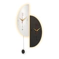 thumbnail image 1 of WMQPNNS Modern Corner Clock Stylish Double Clock Induction Luminous Corner Clock Bedroom Silent Corner Clock with Digital Scale, 1 of 5
