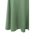 thumbnail image 4 of Doublju Women's Elastic High Waist Band Flared Midi Skirt (Plus Size Available), 4 of 4
