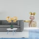 thumbnail image 2 of Tirador de latón con forma de lazo para muebles, tirador de cajón, bandeja para llaves, estatua de niña con bandeja, hecha de latón y resina, ideal pa, 2 of 8