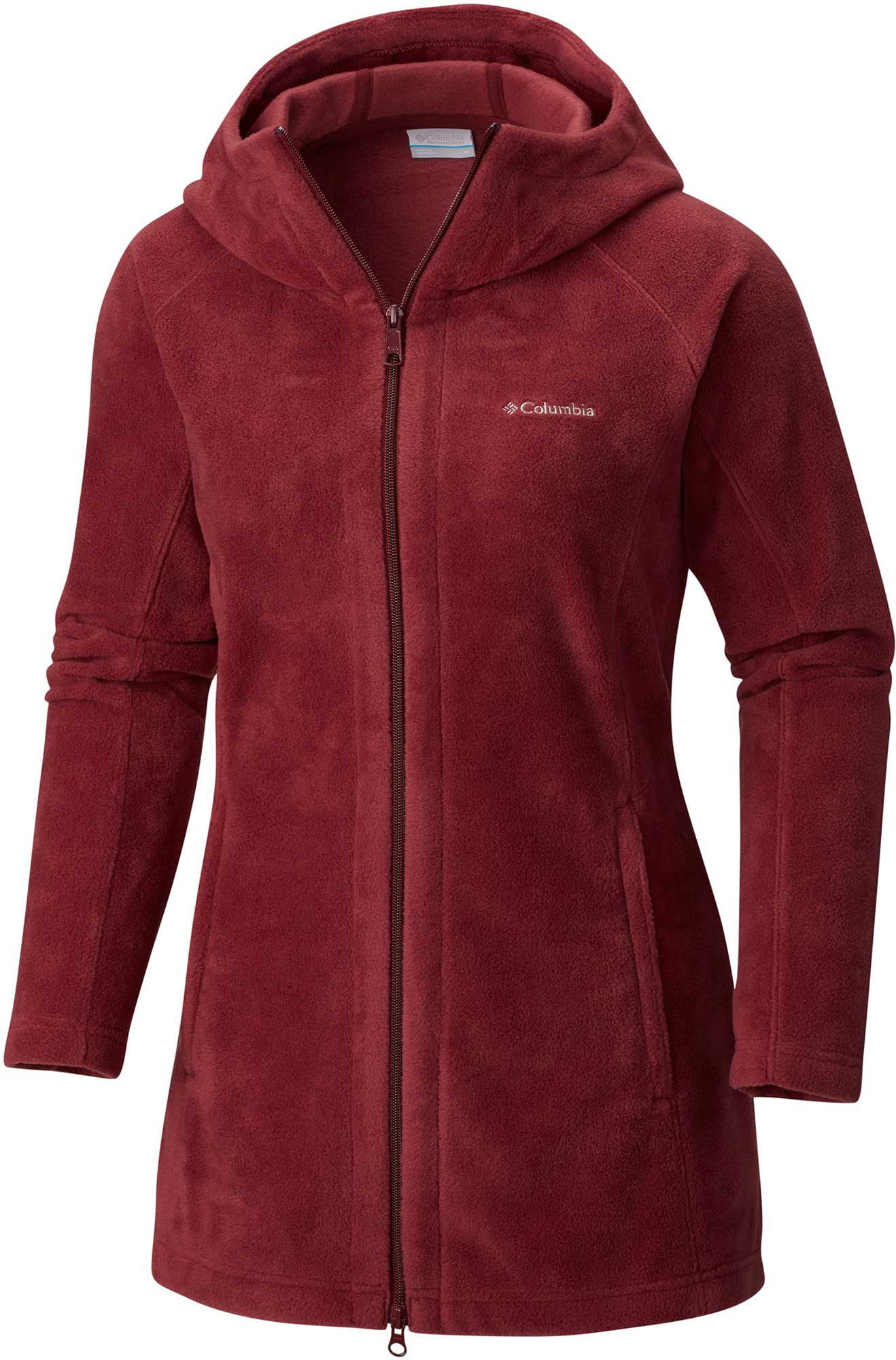 columbia long hooded fleece