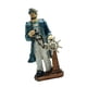 thumbnail image 2 of Figura de pescador, estatua de escritorio, decoración del hogar, adorno de interior, regalo de Navidad, con timón, 2 of 9