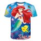 thumbnail image 1 of Disney sirena camiseta niñas verano Harajuku niñas Mickey Minnie camiseta dibujos animados lindo cuello redondo niños divertida camiseta 4-14 Year8T Gao Jinjia LED, 1 of 2