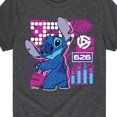 thumbnail image 3 of Disney - Lilo & Stitch - Stitch Grid - Toddler & Youth Short Sleeve Graphic T-Shirt, 3 of 5