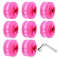 thumbnail image 3 of 8pcs Skateboard Wheels LED Light Up Replacement Wheels Longboard Wheel Set 78A PU Cushion Wheel for Long Board Double Row Skating and Skateboard Accessories, 3 of 6