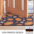 thumbnail image 3 of Happy Halloween Non Slip Washable Door Mat Evil Pumpkin Ghost Doormat Friendly for Door Kitchen Bathroom Bedroom Crystal Velvet 30x17 Inches, 3 of 7