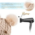 thumbnail image 7 of REDESS Women's Winter Beanie Hat with Two Pompoms and Warm Fleece Lining-Wine Red, 7 of 7