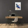 thumbnail image 3 of Stellar Design Studio 11x14 White Modern Wood Framed Museum Art Print Titled - Blue Parrot on Branch 2, 3 of 4