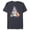 Navy Heather, variant on Disney Princess Sparkle Squad Christmas Holiday Castle - Short Sleeve Blended T-Shirt for Adults - Customized-Dark Heather