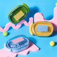 thumbnail image 4 of Leakproof Double Layer Soap Case Bathroom Soap Organizers Box With Cover And Ventilation Drain Holes for Countertop Use, 4 of 11