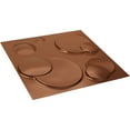 thumbnail image 6 of Ekena Millwork 19 5/8"W x 19 5/8"H Finley EnduraWall Decorative 3D Wall Panel, Bright Coat Copper (12-Pack for 32.04 Sq. Ft.), 6 of 6
