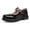 Black, variant on Mary Jane for Women Gothic Oxford Shoes - Flat Shoes, Ankle Tied, Round Toe for Casual Dresses, Work, and Campus