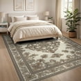 thumbnail image 3 of ODIKA Beige Textured Dining Neutral Symmetrical Layout Cream Colored Foldable Easy Care for King Size Bedroom, Master Suite, Under Bed, 3 of 7