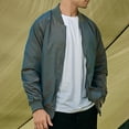 thumbnail image 4 of Xzbqbs Mens Lightweight Bomber Jacket Causal Windbreaker Slim Fit Softshell Flight Jacket Fashion Waterproof Hiking Outdoor Jacket, 4 of 6