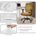thumbnail image 4 of ZUXONGSY Sunflower Wood Desk Chair Cover 2 Pcs Polyester Rolling Chair Cover with Elastic Bottom Chair Seat Cover + Backrest Cover Wear Resistant for Student Office Worker, 4 of 7