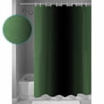 thumbnail image 4 of Green Black Ombre Waterproof Fabric Shower Curtain, Modern Gradient Abstract Art Shower Curtain for Bathroom Curtains Bathtubs Hotel Washable Shower Curtains with 12 Hooks Long 72x78in, 4 of 6