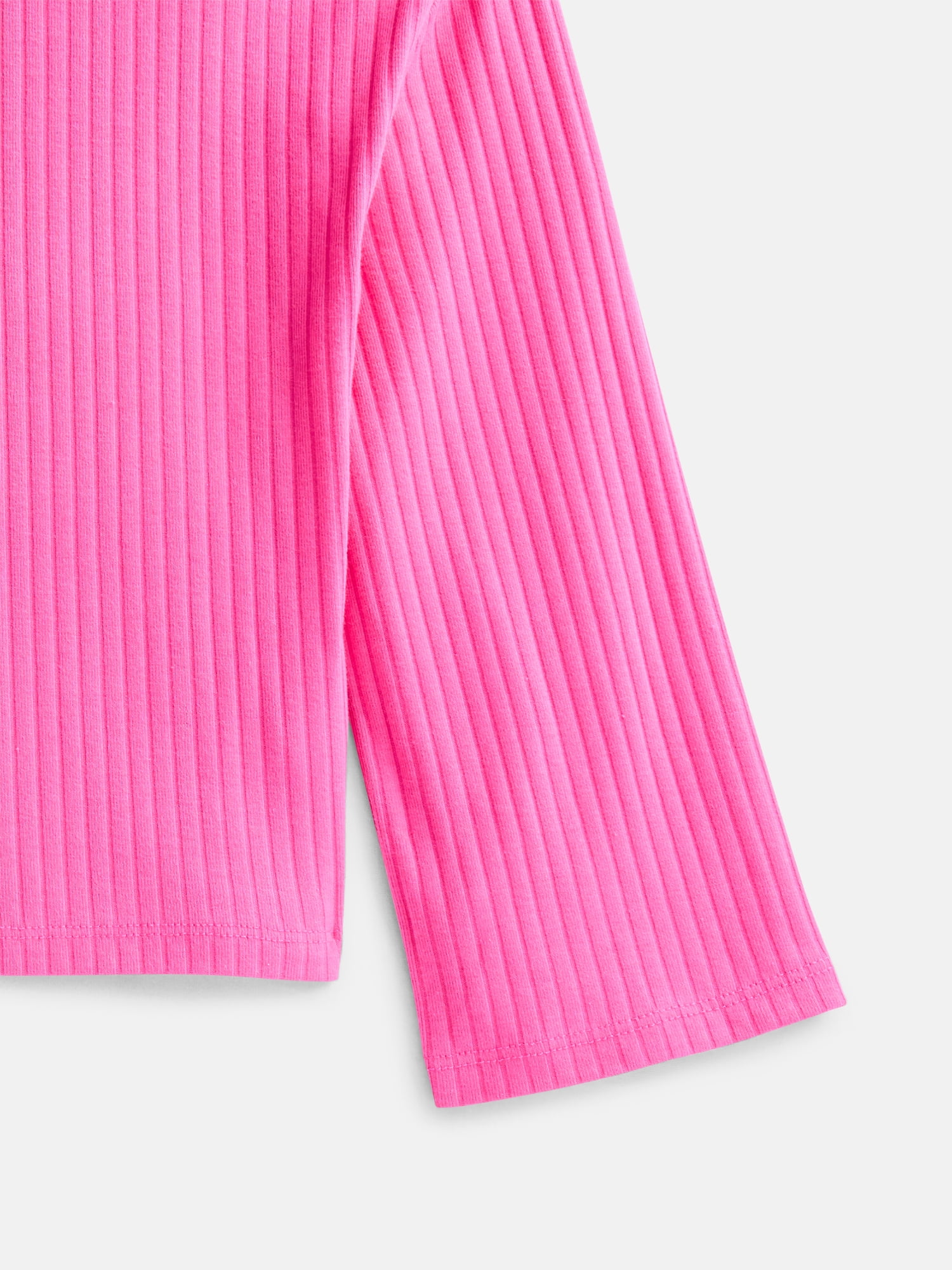 Wonder Nation Girls Rib Knit Top with Long Sleeves, Sizes 4-18 & Plus