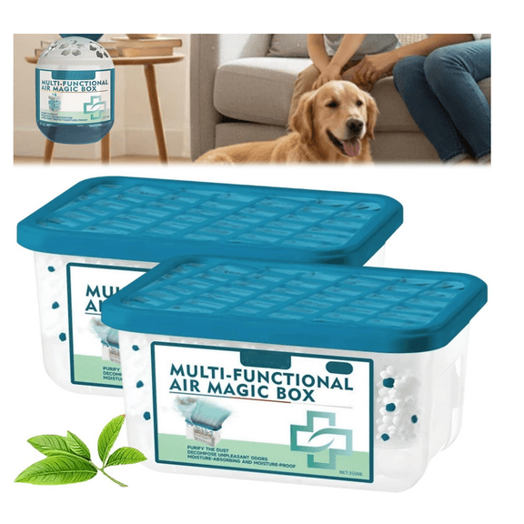 Indoor Air Purification Dust Removal Magic Box - Air Magic Box for Continuously Purifying the Air - (2Pcs,5.91")