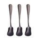 thumbnail image 1 of Hoshen 3 cucharas de helado de acero inoxidable de 5,3 pulgadas, cuchara de acero inoxidable para té, azúcar, espresso, cuchara para agitar, perfecta para bebidas frías, postres, fiestas, color negro, 1 of 5