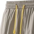 thumbnail image 4 of IhhxPro Big & Tall Men's Outdoor Cargo Shorts Elastic Waist Quick Dry Men with Multi-Pockets Work Summer Casual Loose Fit Cotton Hiking Travel M-4XL, 4 of 5