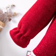 thumbnail image 6 of Chenyin Infant Baby Fleece Dresses for Girls Fall Winter Solid Color Cotton Princess Dresses Girls Padded Thickened Party Dress for 3 Months-2 Years, 6 of 9