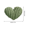 thumbnail image 2 of DefiDgd Heart Shaped Pillow,Knitted Bamboo Joint Style Throw Pillows,Soft and Plush Decorative Pillows for Bed Couch Chair,Valentine's Day Anniversary Birthday Decoration Gift(Green), 2 of 5