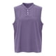 thumbnail image 5 of Ceisia Men's Relaxed Fit Henley Neck Sleeveless Tank Top with Chest Pocket for Casual Daily Wear Purple S Gifts, 5 of 5