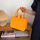 thumbnail image 3 of Sywqhk Bolso De Mano Para Mujer, Organizador De Viaje Portátil De Fieltro, Bolso De Hombro Cosmético (Naranja) Sywqhk Para estrenar, 3 of 9