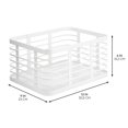 thumbnail image 2 of mDesign Steel Organizer Matte White (25931), 2 of 6