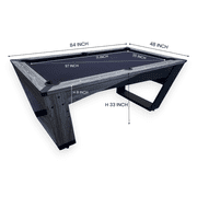 7 FT Pool Table Black Design Billiards – Neptune