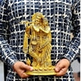 thumbnail image 5 of eSplanade - Radha Krishna Radhe Krishan Murti Idol Statue Sculpture | Pooja Idols - Home Decor | Brass - 12" Inches, 5 of 5