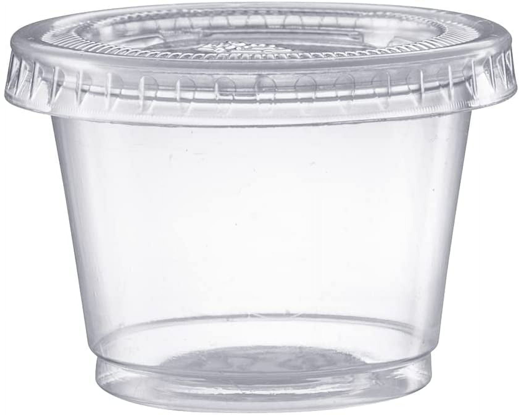Pantry Value Oz Condiment Containers Small Plastic Containers with Lids, 100-Pack