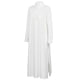 thumbnail image 2 of Vestido largo casual de manga larga con mangas largas para mujer Meterk Blanco M, 2 of 7