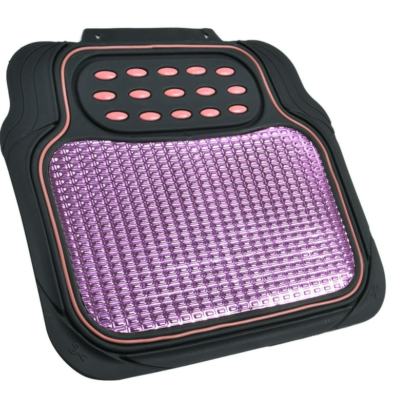 Pilot Automotive Heavy Duty Rubber Purple Floor Mats, 4-Piece, 1144138