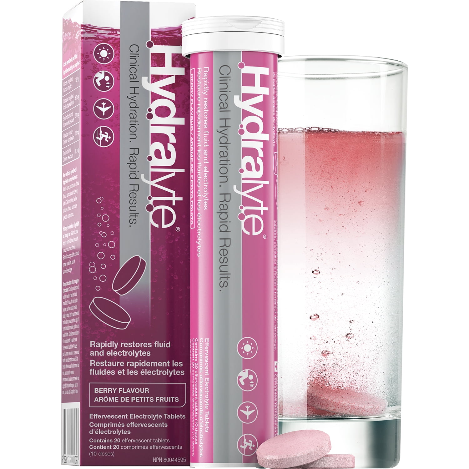 Hydralyte Effervescent Electrolyte Tablets Berry, 20 Count Walmart