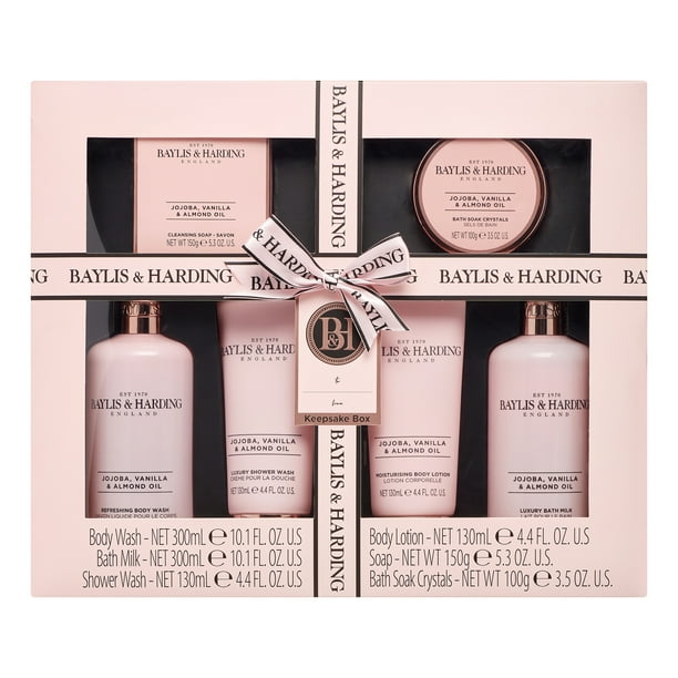 Baylis & Harding Luxury Bath Gift Set, Jojoba, Vanilla & Almond Oil ...