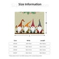 thumbnail image 5 of Yiaed Christmas Card With Gnomes Print Blanket Throw Blanket Soft Cozy Flannel Blanket for Home Bed Sofa Couch Chair-50"x40", 5 of 6