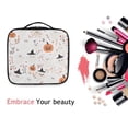 thumbnail image 6 of FORMRS Travel Makeup Bag Large Capacity Train Case Cosmetic Organizer with Adjustable Dividers, Ghost Design, 6 of 8